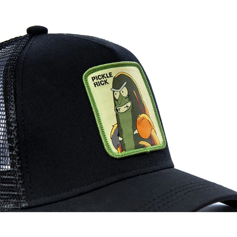 mutzen-gebogen-schwarz-snapback-rick-sanchez-rick-und-morty-von-capslab