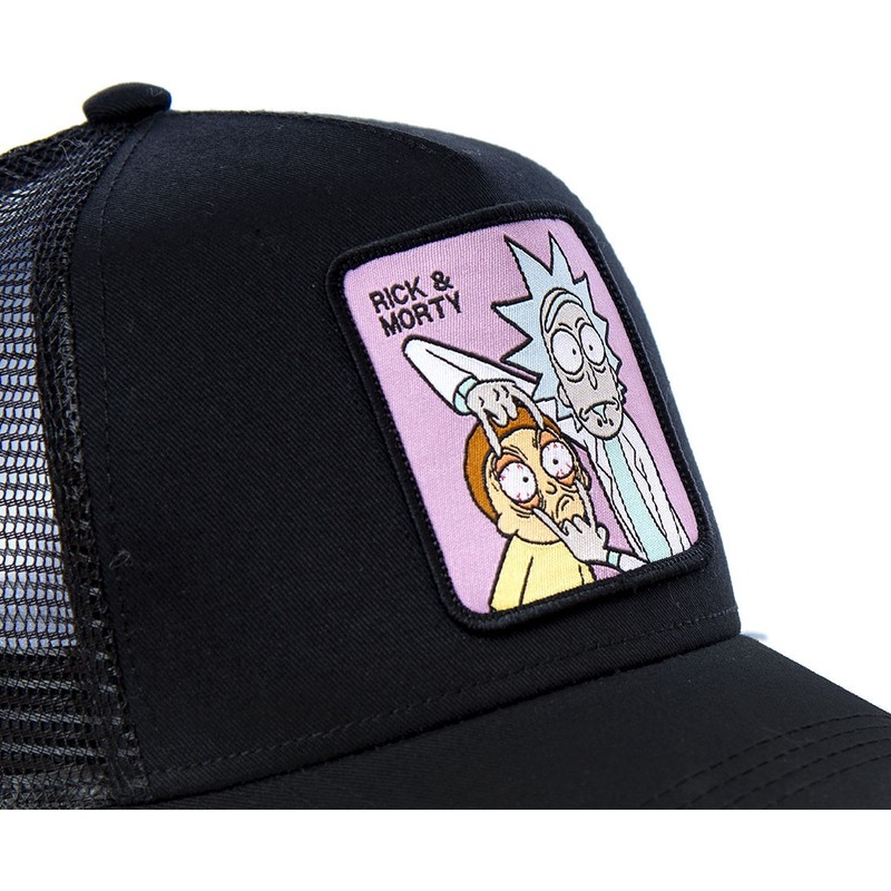 Capslab LOO1 Rick and Morty Black Trucker Hat: Caphunters.ch