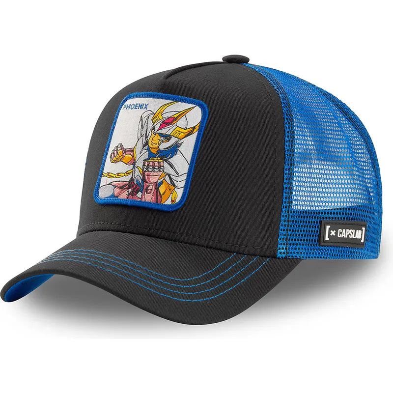 cappellino-trucker-nero-e-blu-ikki-della-fenice-pho1-saint-seiya-i-cavalieri-dello-zodiaco-di-capslab