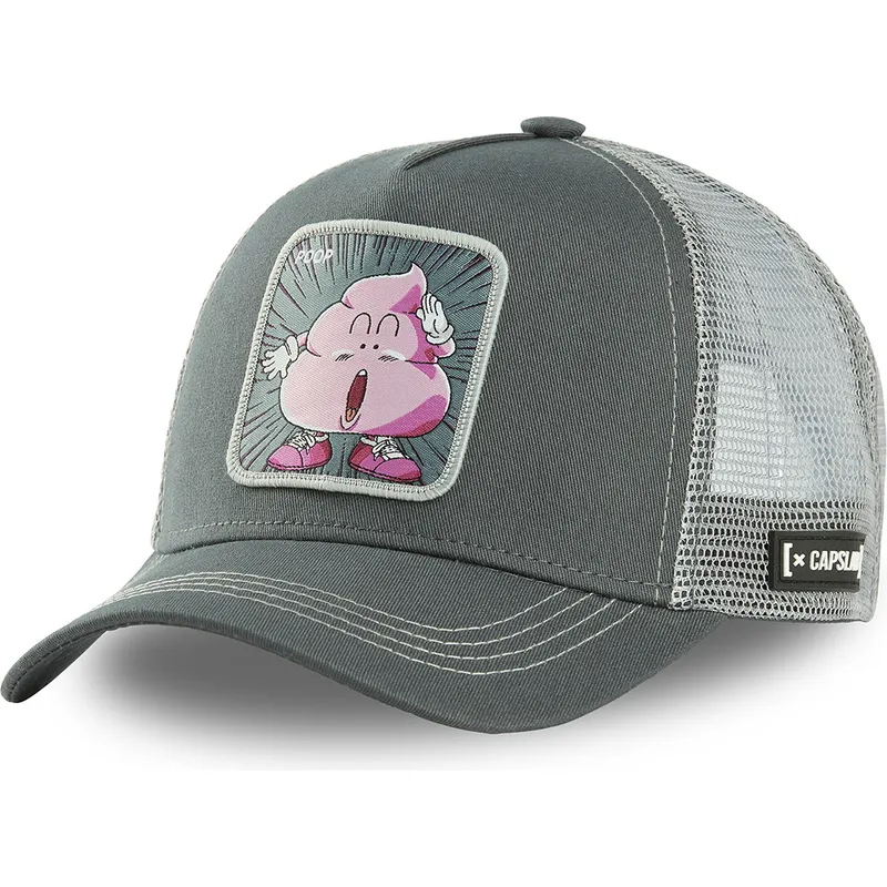 mutzen-gebogen-grau-snapback-kacke-dr-slump-von-capslab mutzen-gebogen-grau-snapback-kacke-dr-slump-von-capslab