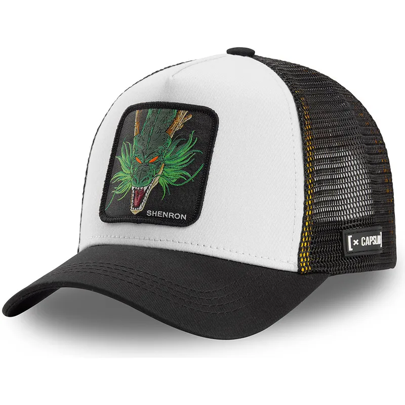 cappellino-trucker-bianco-e-nero-shenron-shen2-dragon-ball-di-capslab