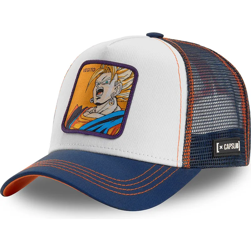 cappelli-curva-bianco-snapback-vegetto-dragon-ball-di-capslab cappelli-curva-bianco-snapback-vegetto-dragon-ball-di-capslab