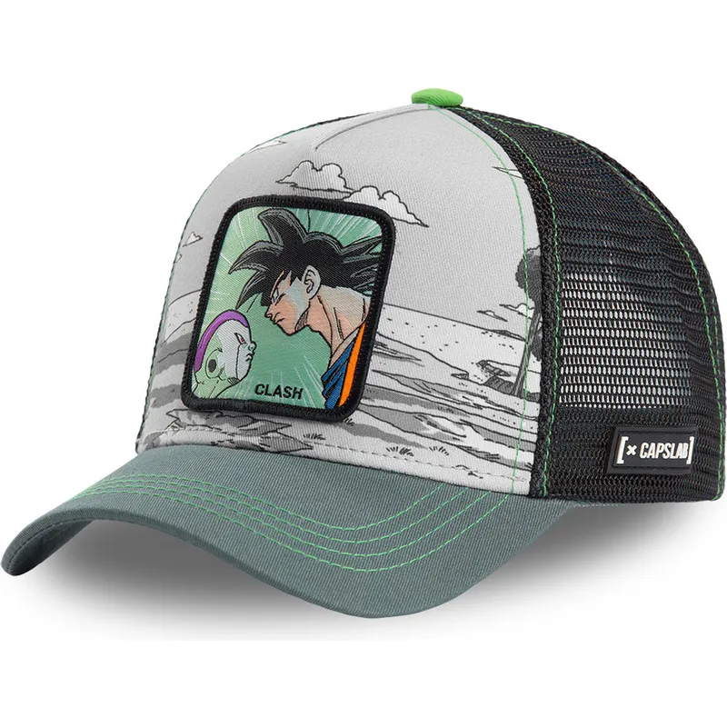 cappelli-curva-grigio-snapback-goku-vs-frieza-dragon-ball-di-capslab cappelli-curva-grigio-snapback-goku-vs-frieza-dragon-ball-di-capslab