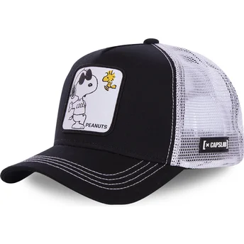 Καπέλο Trucker μαύρο και άσπρο Snoopy Joe Cool NAW1 Peanuts από Capslab