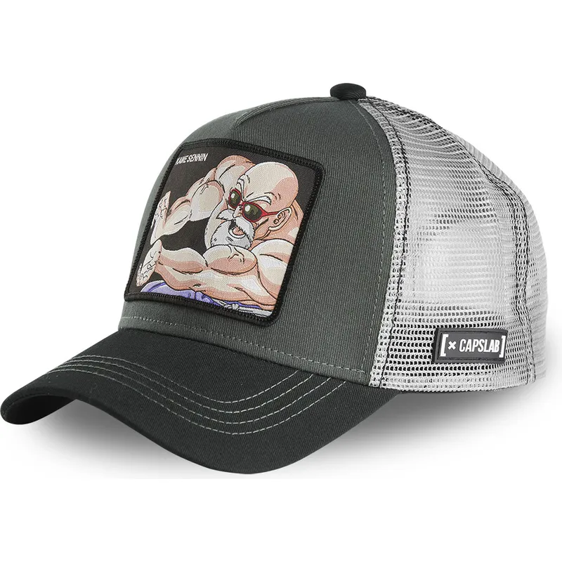 mutzen-gebogen-grau-snapback-master-roshi-dragon-ball-von-capslab mutzen-gebogen-grau-snapback-master-roshi-dragon-ball-von-capslab
