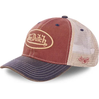Rote, weiße und marineblaue MAC5 Trucker-Kappe von Von Dutch