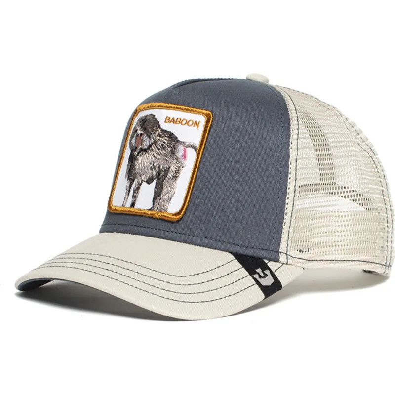 gorra-trucker-grigia-e-bianca-babuino-buthead-di-goorin-bros