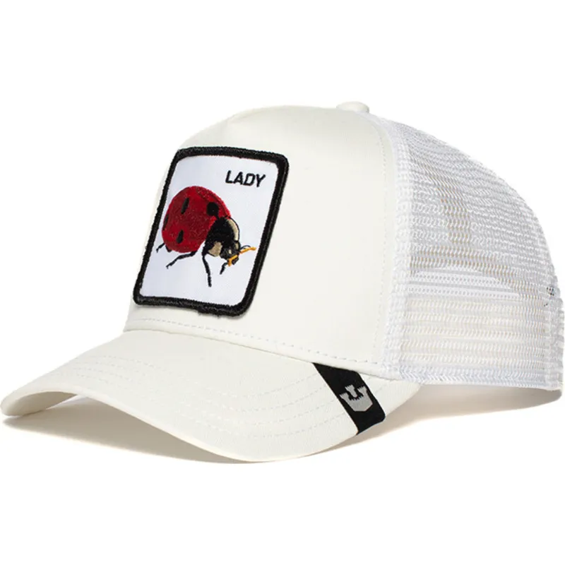 gorra-trucker-bianca-coccinella-spot-di-goorin-bros
