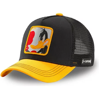 Capslab Daffy Duck LOO DUK Looney Tunes Black and Yellow Trucker Hat
