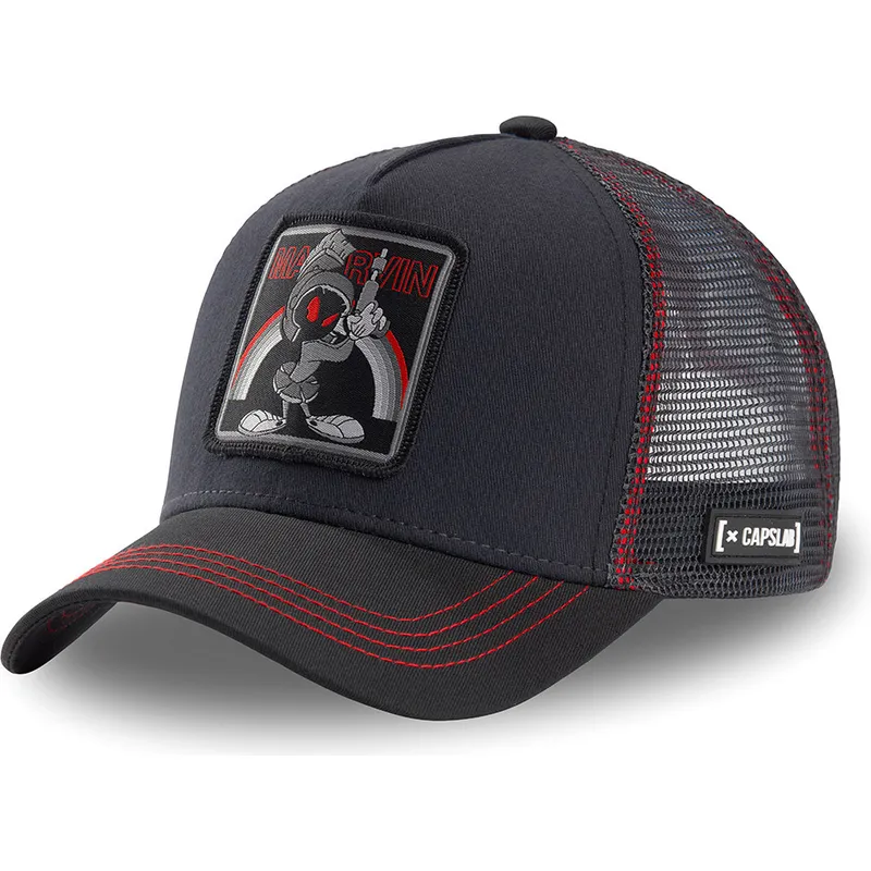 mutzen-gebogen-schwarz-snapback-marvin-der-marsianer-looney-tunes-von-capslab