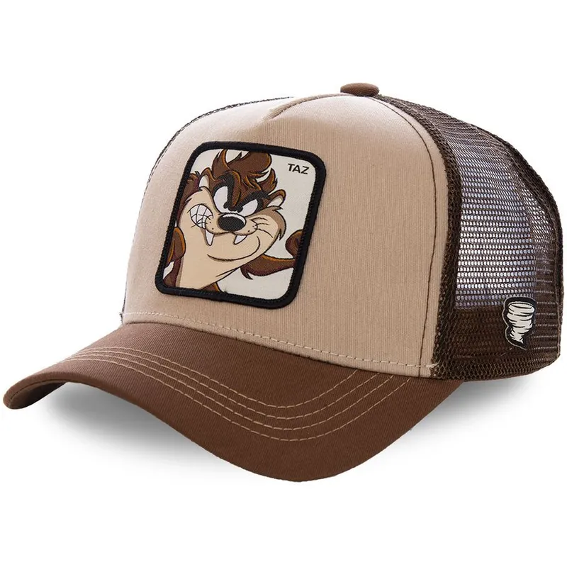 gorra-trucker-marron-para-nino-diablo-de-tasmania-kidtaz2-looney-tunes-de-capslab