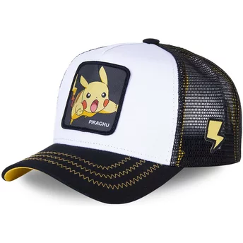 casquette-trucker-blanche-et-noire-pour-enfant-pikachu-kidpik5-pokemon-capslab