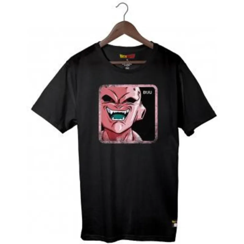 t-shirt-kurzarm-schwarz-kid-buu-dragon-ball-von-capslab t-shirt-kurzarm-schwarz-kid-buu-dragon-ball-von-capslab