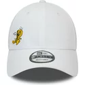 casquette-courbee-blanche-ajustable-9forty-sylvestre-et-titi-looney-tunes-chase-new-era