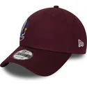cappellino-curvo-granata-regolabile-9forty-coyote-e-beep-beep-looney-tunes-chase-di-new-era