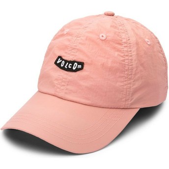Volcom Curved Brim Petal Pink Stop And Pink Pink Adjustable Cap