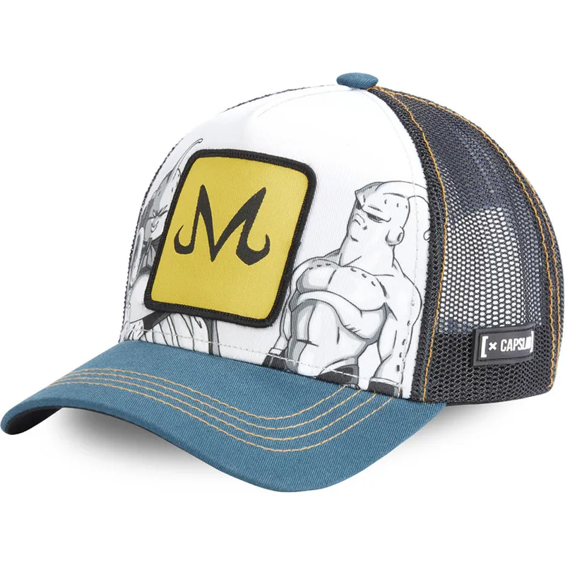 cappello-trucker-grigio-nero-e-blu-transformazioni-majin-buu-dbz-buu-dragon-ball-di-capslab