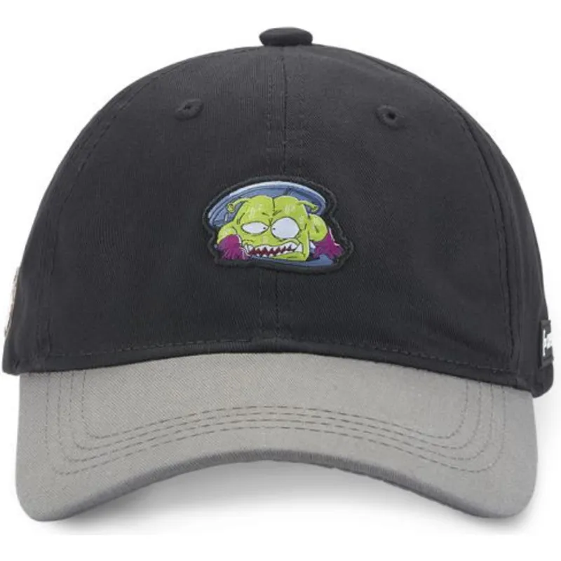 sort-og-gra-curved-snapback-kasket-rey-nikochan-nik1-dr-slump-fra-capslab