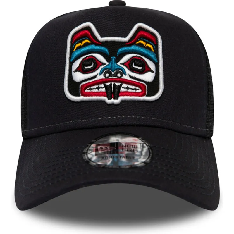 cappelli-curva-blu-marino-snapback-a-frame-di-new-era