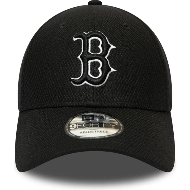 mutzen-gebogen-schwarz-verstellbares-band-9forty-diamond-era-essential-der-boston-red-sox-mlb-von-new-era