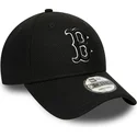 cappelli-curva-nero-cinghia-regolabile-9forty-diamond-era-essential-dei-boston-red-sox-mlb-di-new-era