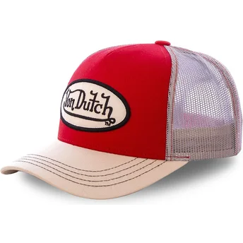 cappellino-trucker-rosso-e-khaki-colred-di-von-dutch