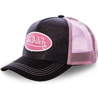 cappellino-trucker-nero-e-rosa-flak-bla-di-von-dutch
