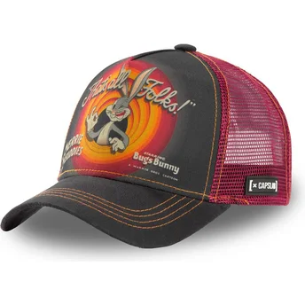 cappellino-trucker-grigio-e-rosso-bugs-bunny-rin1-looney-tunes-di-capslab