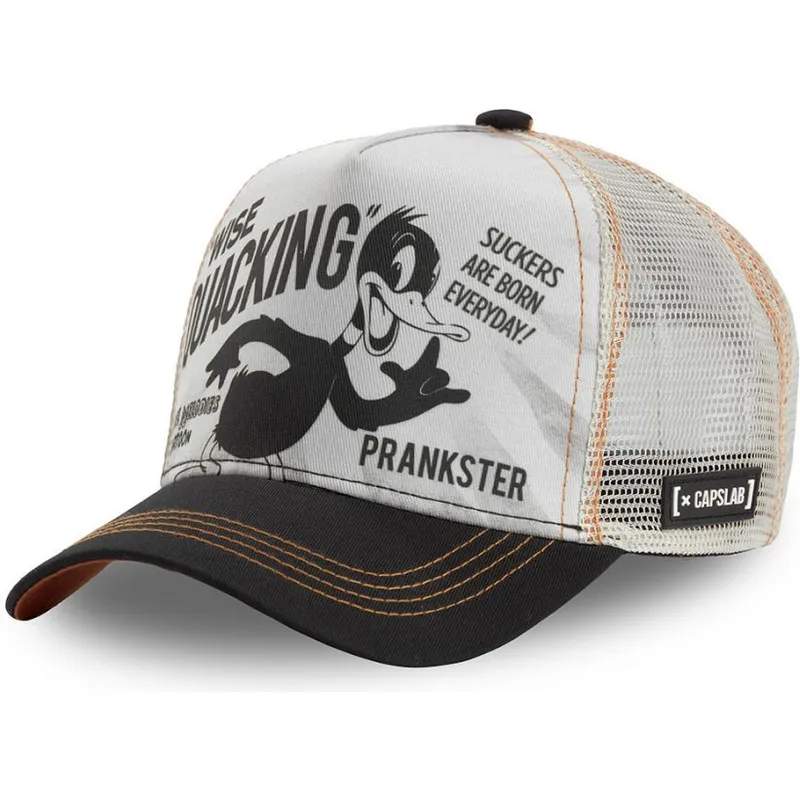 mutzen-gebogen-weiss-snapback-duffy-duck-looney-tunes-von-capslab