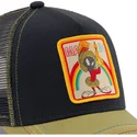 cappello-trucker-nero-e-kaki-marvin-il-marziano-loo-mar1-looney-tunes-di-capslab
