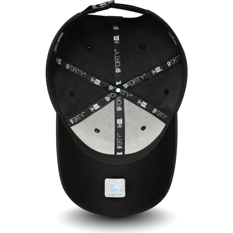 cappelli-curva-nero-cinghia-regolabile-9forty-team-flag-dei-las-vegas-raiders-nfl-di-new-era