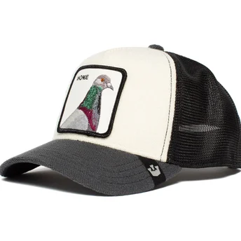 gorra-trucker-bianca-grigia-e-nera-paloma-homie-pigeon-di-goorin-bros