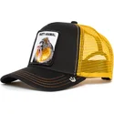 cappellino-trucker-nero-e-giallo-scimmia-party-animal-di-goorin-bros