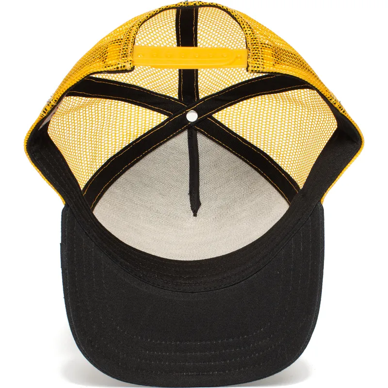 gorra-trucker-negra-y-amarilla-mono-party-animal-de-goorin-bros