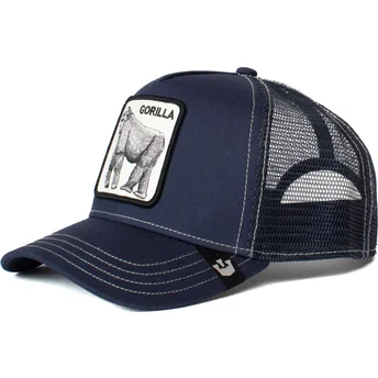 cappellino-trucker-blu-navy-gorilla-king-of-the-jungle-di-goorin-bros