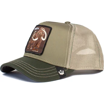 gorra-trucker-verde-mammut-wooly-mammoth-di-goorin-bros