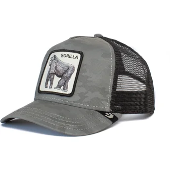 Czapka trucker kamuflaż szara goryl Silverback Goorin Bros.