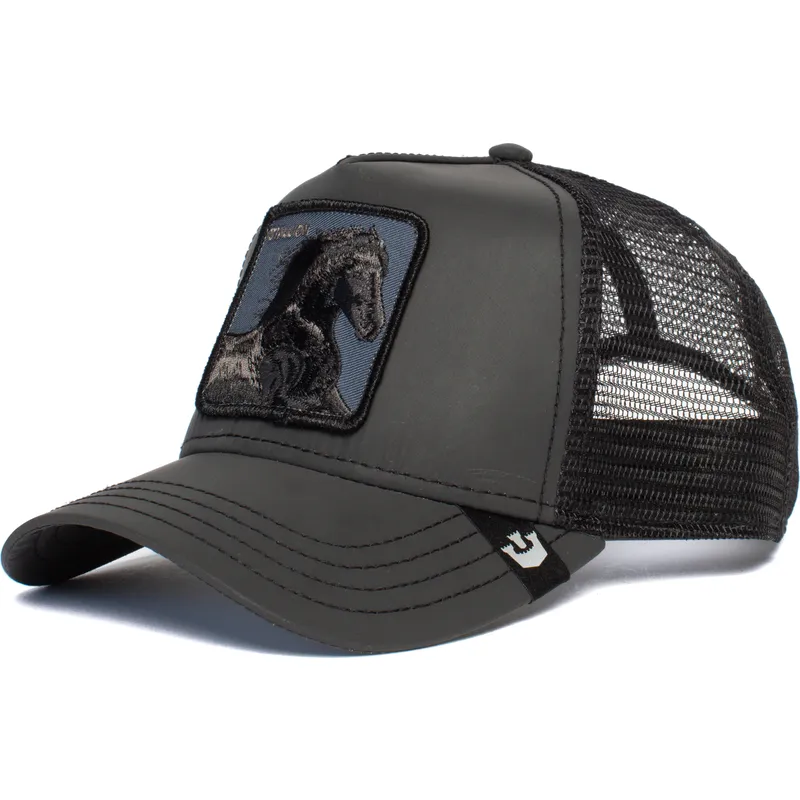 gorra-trucker-negra-caballo-ride-that-stallion-de-goorin-bros