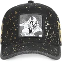 cappello-curvo-nero-regolabile-diavolo-della-tasmania-tag-taz-looney-tunes-di-capslab