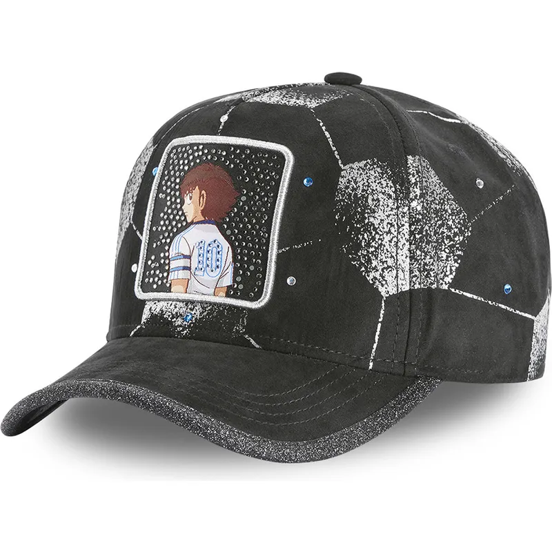 cappelli-curva-nero-cinghia-regolabile-oliver-atom-campioni-oliver-e-benji-di-capslab