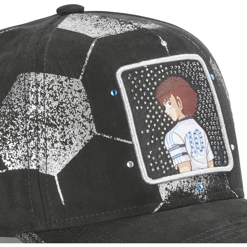 cappelli-curva-nero-cinghia-regolabile-oliver-atom-campioni-oliver-e-benji-di-capslab