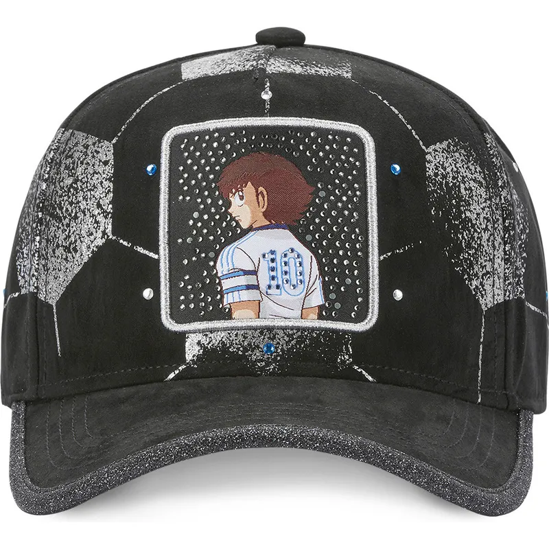 cappelli-curva-nero-cinghia-regolabile-oliver-atom-campioni-oliver-e-benji-di-capslab
