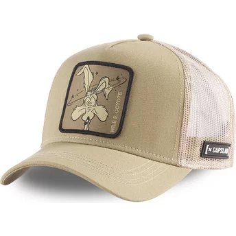 Capslab Wile E. Coyote LOO COY1 Looney Tunes Brown Trucker Hat