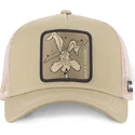 cappellino-trucker-marrone-coyote-loo-coy1-looney-tunes-di-capslab