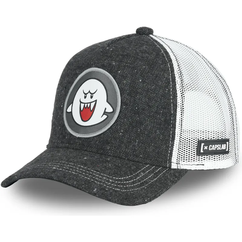 cappelli-curva-nero-snapback-fantasma-boo-super-mario-bros-di-capslab