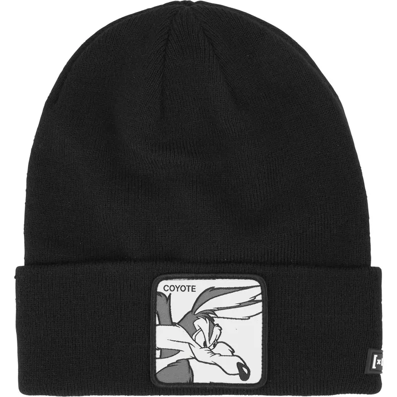 mutzen-schwarz-kojote-looney-tunes-von-capslab