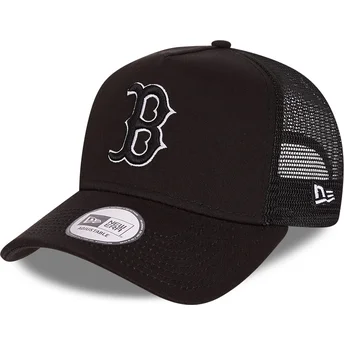 cappellino-trucker-nero-con-logo-nero-tonal-mesh-a-frame-dei-boston-red-sox-mlb-di-new-era