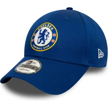 Cappellino visiera curva blu snapback 9FORTY Chelsea Football Club di New Era