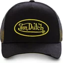 casquette-trucker-noire-avec-logo-jaune-neo-yel-von-dutch