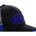 czapka-trucker-czarna-z-logo-niebieska-neo-blu-von-dutch